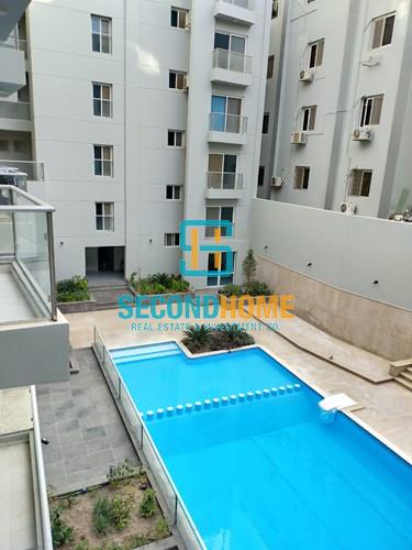 1 bedroom for sale with pool view in compound El Nessim Heights 